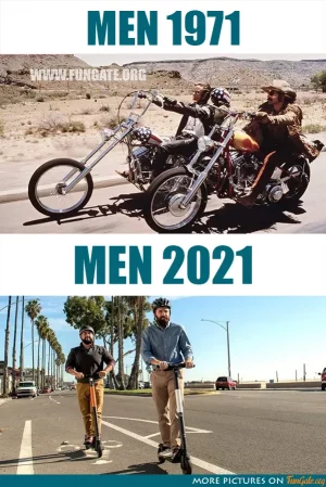 Men 1971 vs Men 2021