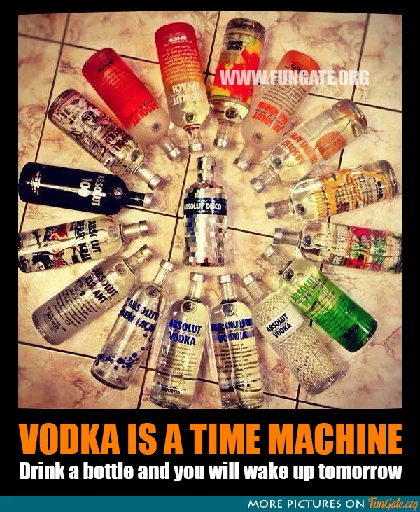 Vodka is a time machine