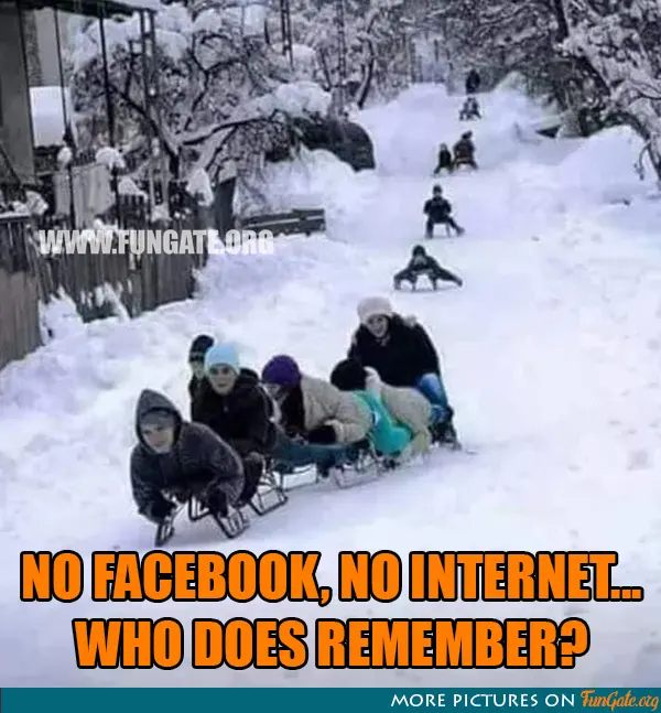 No Facebook, No Internet...