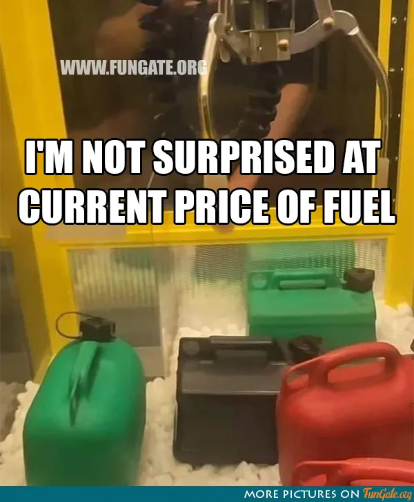 I'm not surprised at current price of fuel
