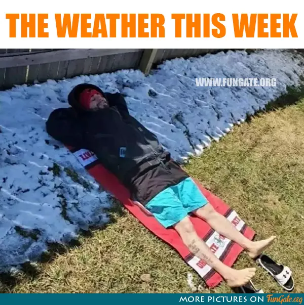 The weather this week