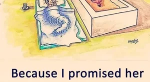 Because I promised her that I'will