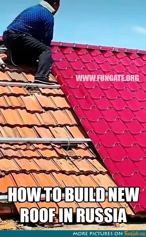 How to build new roof in Russia