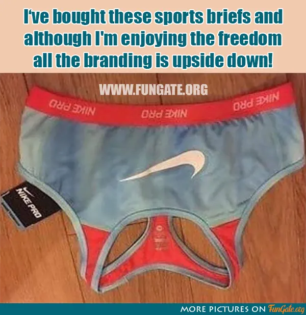 I'he bought these sports briefs and