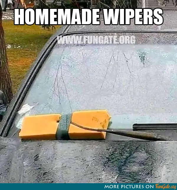 Homemade wipers