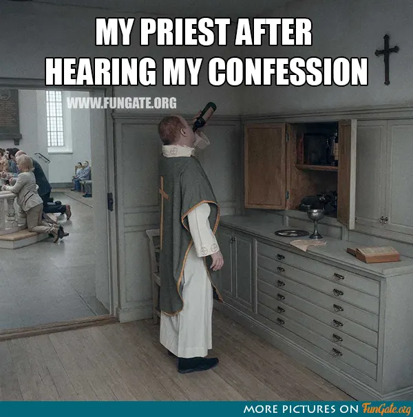 My priest after hearing my confession