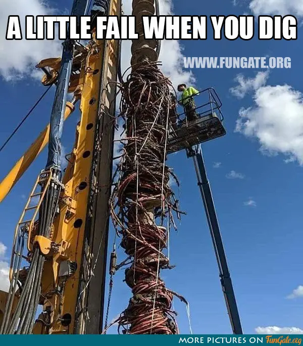 A little fail when you dig
