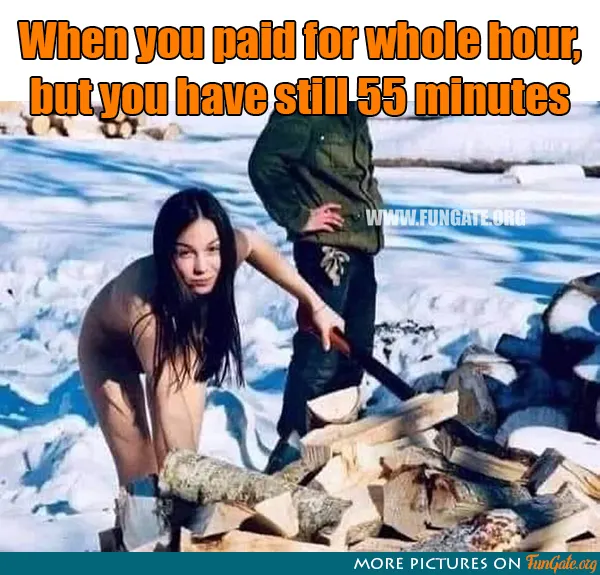 When you paid for whole hour