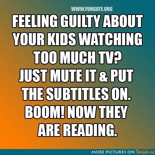 Feeling guilty about your kids watching