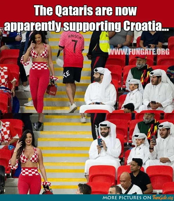 The Qataris are now apparently supporting Croatia