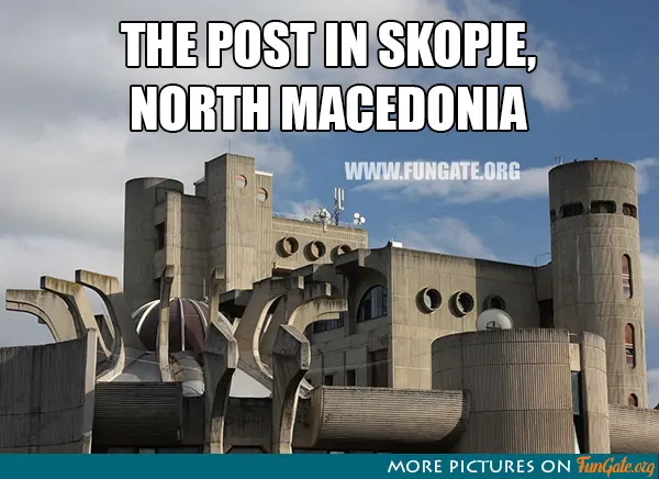 The post in Skopje, North Macedonia