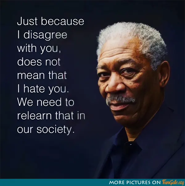 Just because I disagree with you