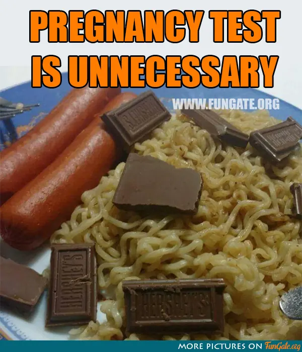 Pregnancy test is unnecessary