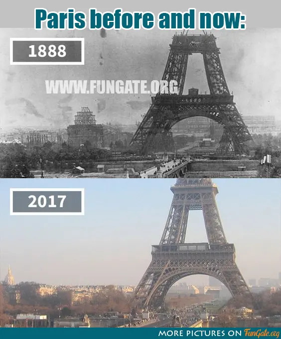 Paris before and now: