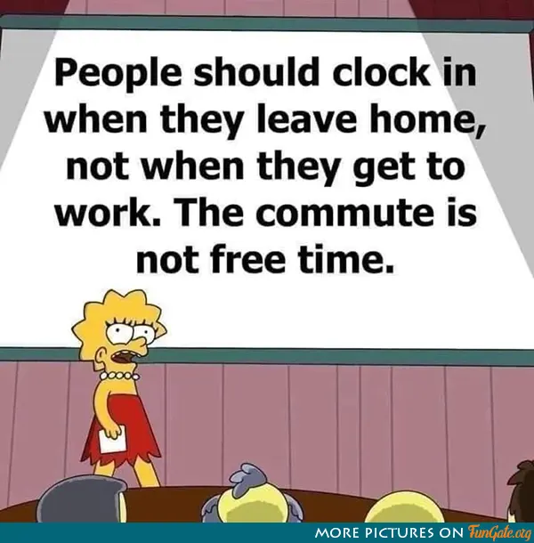 People should clock in when 
