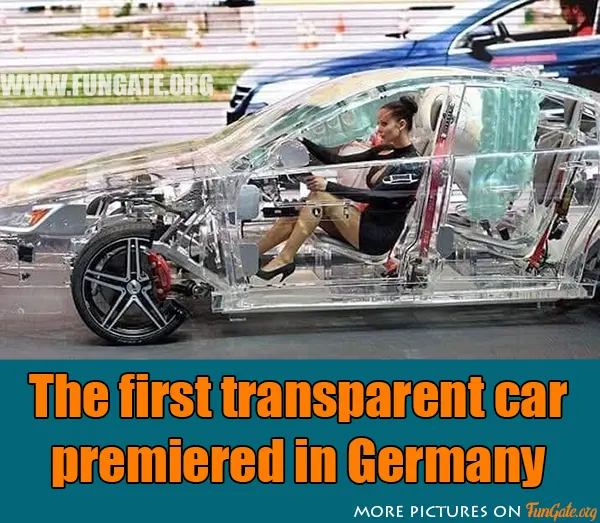 The first transparent car premiered