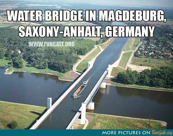 Water bridge in Magdeburg